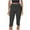 Black, variant on Capri Leggings for Women Fold over Gym Yoga Crop Pants Stretch Casual Slim Fit Athletic Exercise Summer Outfits