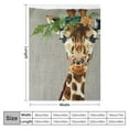 thumbnail image 4 of SHERONV Giraffe Theme Warm Lightweight Blanket Soft Fleece Throw Blanket for All Seasons, Living Room Sofa Decor, Cow Gifts, Super Soft Blanket for Bed 60x80in, 4 of 6
