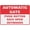 Warning Sign 2, variant on Push Button Gate Open Outwards - Automatic Gate Sign 8"x12" Aluminum Metal Warning Signage With Symbol For Indoor Outdoor Use