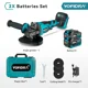 thumbnail image 3 of Amoladora angular sin escobillas YOFIDRA de 125 mm, 3 velocidades, inalámbrica, herramienta eléctrica para cortar madera, para batería Makita de 18 V, 3 of 5