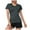 Black, variant on Women's Breathable V Neck Active Top Quick Dry Workout Tee for Yoga Gym Running Black M
