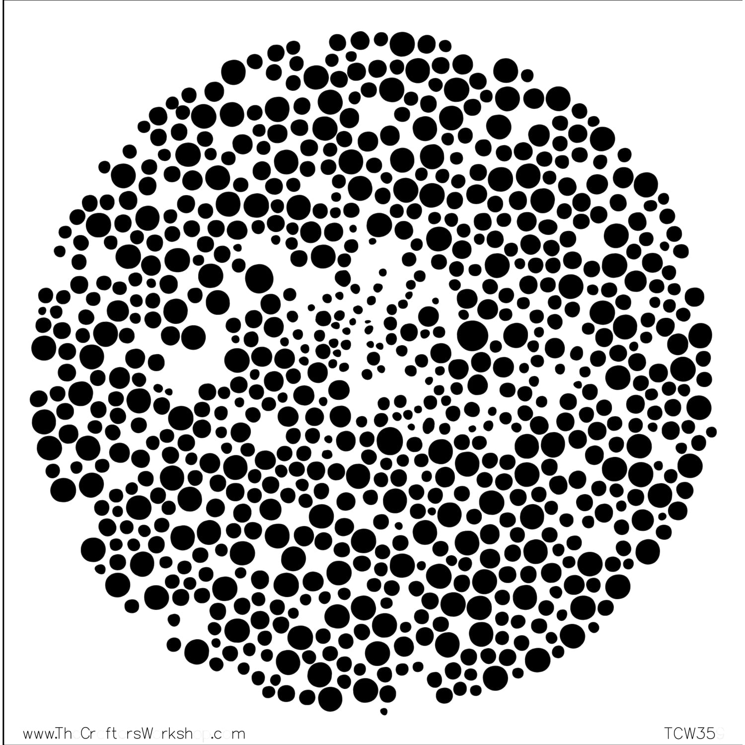The Crafter's Workshop Stencil, 6' x 6', Microbial