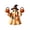 A, variant on Izexuh Vintage Patchwork Ghost Halloween Light Halloween Table Decor with Cute Witch Hat Design,Warm Glow Desktop Ornament for Shelf and Mantel Display