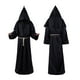 thumbnail image 4 of Disfraz medieval versátil Minnieouse para hombres y mujeres monje sacerdote capa Túnica negro METRO, 4 of 6