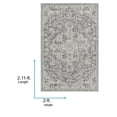 thumbnail image 3 of Livabliss Harput Vintage Medallion Area Rug,2' x 2'11",Grey, 3 of 8