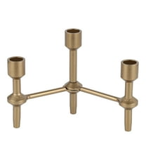 Better Homes & Garden 6" Black Gold Iron Pillar Taper Candle Holder Candelabra