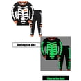 thumbnail image 2 of WIBACKER 2-9Y Toddler Boys Girls Pajamas Skeleton Halloween PJs Glow in the Dark Sleepwear Sets Kids Jammies, 2 of 10