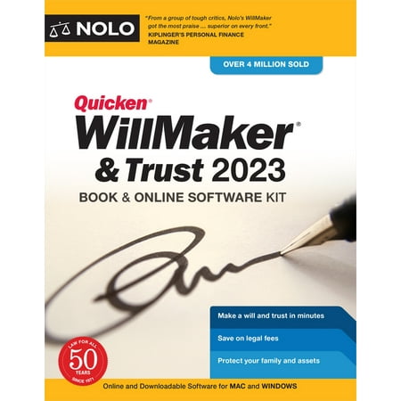 Quicken Willmaker & Trust 2023 : Book & Online Software Kit (Paperback)