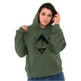 thumbnail image 3 of Spirit Mountain Diamond Spiritual Unisex Plus Fleece Graphic Hoodie Brisco Brands 4X, 3 of 5