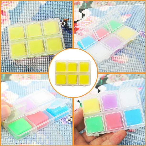 DIY diamantes pintura herramienta arte artesanía 30 piezas diamante pintura pegamento arcilla 6 colores JShteea El nuevo