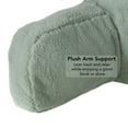 thumbnail image 3 of Faux Fur Bed Rest Pillow with Removable Cover, Pistachio, 3 of 5