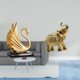 thumbnail image 2 of Figura Decorativa De Elefante Cisne, Colección De Estatuas, Pieza De Arte Moderno, Escultura Animal Para Sala De Estar, Armario, Estante, Dormitorio, Escritorio, Decoración Del Hogar., 2 of 8