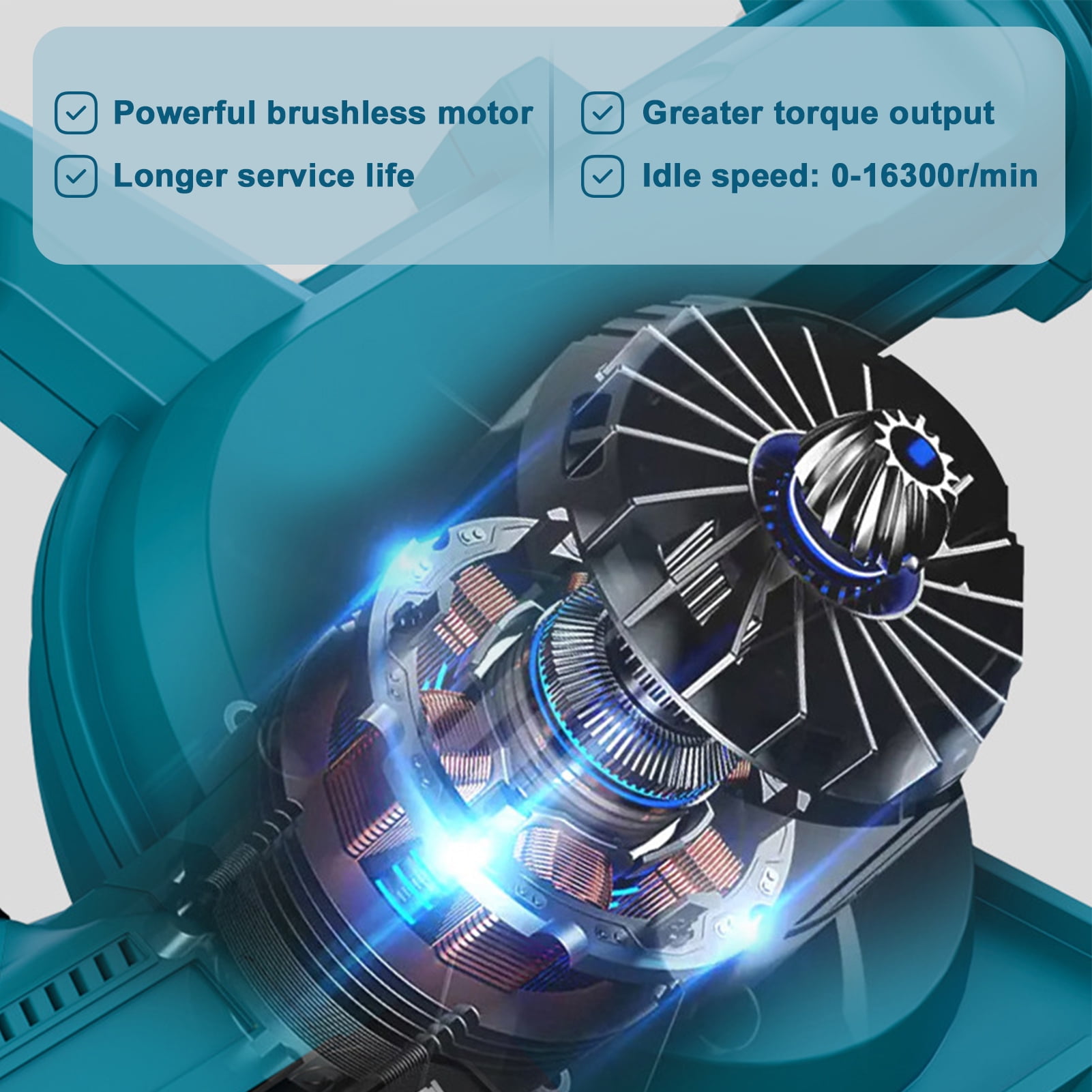 Blower Cordless Leaf Blower Leaf Vacuum Rechargeable Air Blower 6-speed Adjustable With Lock Switch For Computer Case Fallen Leaves Cleaning Industrial Dust Removal 2pcs 21V