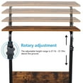 thumbnail image 5 of [US IN STOCK] C-Shaped Side Table, Snack End Table, Coffee Tray Side Desk, Laptop Holder Table, Beside Bed Sofa Portable Workstation, 5 of 9