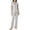 Blue Love, variant on LANBAOSI Womens Pajama Set Short Sleeve Love Heart Print Comfy Button Down Shirt and Pants 2Pcs Sleepwear, Size M
