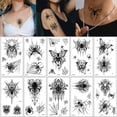 thumbnail image 2 of 10Pcs Halloween Fake For Women Men Disposable Waterproof Spider Temporary For Halloween Body Makeup Sticker, 2 of 10