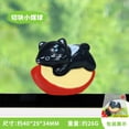 thumbnail image 2 of Cute Cat Figurine with , Resin Monitor Perching Decoration for Desk, Whimsical Desktop accessory for Cat Lovers(B), 2 of 2