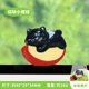 thumbnail image 1 of Figura Decorativa de Un Adorable Monitor de Playa con Manzanas, Gatos y Carbón | Material de Resina | Diseño Encantador | Regalo Ideal para Amantes de Los Gatos, 1 of 2