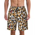 thumbnail image 1 of Bathing Suit Gold Chains Board Shorts Summer Beads Print Y2K Retro Beach Shorts Men's Design Quick Drying Swim Trunks, 1 of 5