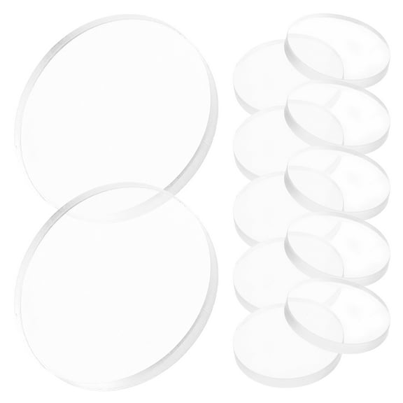 LEORX 12Pcs Silicone Clear Disc Pads Glass Table Top Cushion Furniture Protectors