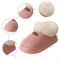 thumbnail image 3 of Rokment Fuzzy Winter Snow Boots House Shoes for Women Indoor and Outdoor Fashion Casual Plush Lined Warm Comfy Memory Foam Slippers Ankle Booties Pink Size 9.5, 3 of 6