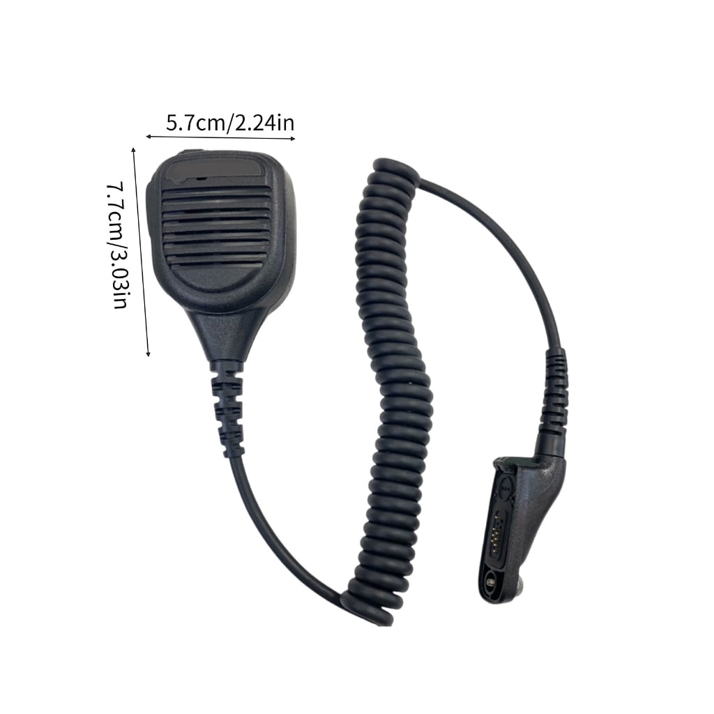 JZROCKER High Sensitivity Speakers Microphone with volumes Control Heavy Duty Handheld Speakers Mic for XIR P8668 GP328D