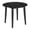 Black, variant on ROME + OAK Hinged Drop Leaf Dining Table, 22-36" Round Tabletop with Sturdy Base, Black