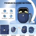 thumbnail image 3 of Funda UCPOVT para Google Pixel Buds Pro 2022, azul, de silicona, 3 of 7
