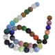 thumbnail image 3 of Cuentas redondas DIY, colores mezclados, pulsera de piedra Natural, collar, accesorios para hacer joyas, diámetro de 0,39 pulgadas, 3 of 5