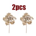 thumbnail image 5 of KOYPTL 2 Pcs Poinsettia Artificial Christmas Flower Decorations,Gold Glitter Long Stem Fake Flowers Ornaments Set for Vase Table Centerpiece Home Indoor Christmas Tree Decor,Xmas Table Decoration, 5 of 7