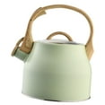 thumbnail image 3 of Hervidor de agua con silbato, 3 L, fácil de transportar, ligero, apto para estufa, de acero inoxidable, ideal para exteriores, dormitorios, camping y, 3 of 10