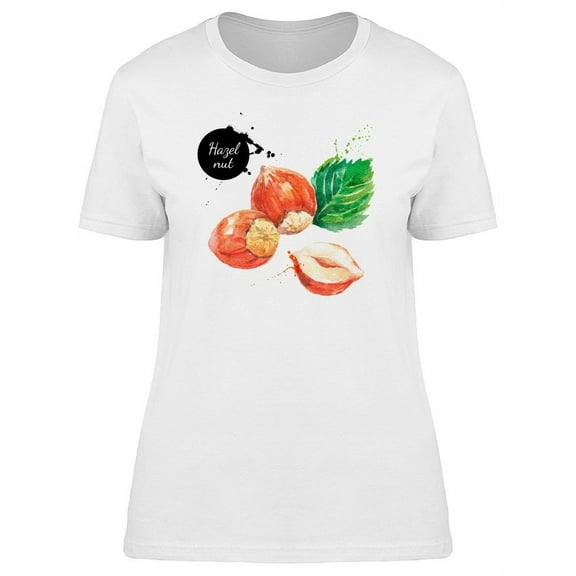 Cool Watercolor Hazelnut T-Shirt Women -Image by Shutterstock, Female x-Large