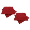 4x Acoustic Foam Panels Studio Sound Proof Wedge Tiles Dampening Padding Red