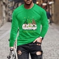thumbnail image 2 of LYXSSBYX Mens Shirts Long Sleeve T Shirts New Saint Patrick Men's 3D Printed Long Sleeve T-shirt Loose Round Neck Undercoat Top Blouses & Shirts, 2 of 5