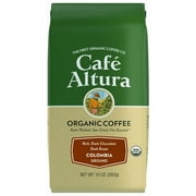 Café Altura, Colombia, Dark Roast, Organic, Ground Coffee, 10 oz. Bag