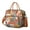Citrus-1, variant on Symmetrical Plaid Stripes Cooler Bag - Rustic Nordic Style Tote for Business & Casual