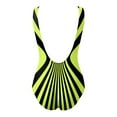 thumbnail image 5 of Xmyrz Swimsuit Women Bathing Suits Wide Shoulder Straps Large Size Striped Print Figure Shaping U Neck Quick Dry Swimwear Young Adult Swimsuits, 5 of 5