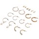 thumbnail image 1 of Pearl Earrings Set for Women – Lightweight Studs & Hoops for Daily Wear, Parties & Chic Fashion Accessories (9 Pairs), 1 of 2