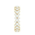 thumbnail image 2 of Rosec Jewels 2.50 CT Cluster Moissanite Wedding Eternity Band, 10K Yellow Gold, US 9.50, 2 of 7