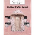 thumbnail image 2 of Jessica Simpson Baby Toddler Girls' Winter Jacket - Quilted Inner Fleece Sherpa Lined Hooded Parka Puffer Coat (Sizes:12M-4T), 2 of 7