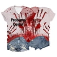 thumbnail image 2 of AWZXDE T-Shirts Élégants pour Femmes - T-Shirt à Manches Courtes Imprimé Col Rond pour Usage Quotidien Sorties Décontractées et Superposition, 2 of 4