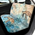 thumbnail image 3 of Binienty Blue Turtle Car Seat Covers Full Set, Automotive Seat Covers Accessories, Breathable Front Car Seat Cover Pack of 4 Car Seat Protector Cushion Pad Mat Easy to Install, 3 of 6