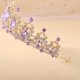thumbnail image 2 of Corona de boda para novia - Tiara de princesa de pedrería para mujer - Corona de reina - Corona de boda hecha a mano - Accesorios para el cabello - Corona de tiara, 2 of 5