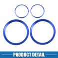 thumbnail image 5 of Unique Bargains Front Air Vent Frame Cover AC Sticker Decal Trim for Alfa Romeo Giulia Stelvio 16-22 Blue (Pack of 4), 5 of 6