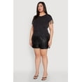thumbnail image 4 of Womens Plus Size Fringe Trim Tee, 4 of 5