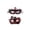 A005- Red, variant on Purple Halloween Half Face Mask for Masquerade Party, Masquerade Mask with Stick Featuring Rhinestone Embellished Lace Design, Glitter Finish Black Eye Mask for Women and Men