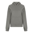 thumbnail image 7 of Scyoekwg Women'S Sweatshirts Fall Hoodies Long Sleeve Dressy Casual Loose Solid Color Hooded Pocket Sports Sweatshirt Hoodies Trendy Pullover Tops Pullover(Gray,L), 7 of 7