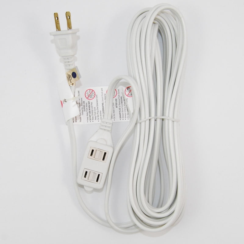 Sunlite Household 20 foot Extension Cord White
