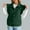 #54 Green, variant on Byworldtasic Womens Vests Women Ruffles Puffer Vest Sleeveless Button Down Padded Jacket Gilet Trendy Outerwear