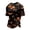 Khaki #015, variant on Halloween Shirts for Men Castle Witch Hat Print Crew Neck Horror T-Shirt Skeleton Graphic Short Sleeve Funny Cute Tops 2XL